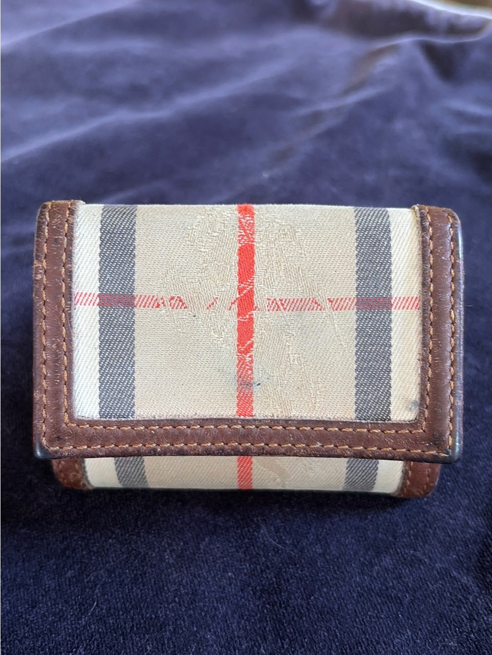 Burberry Haymarket check coin purse